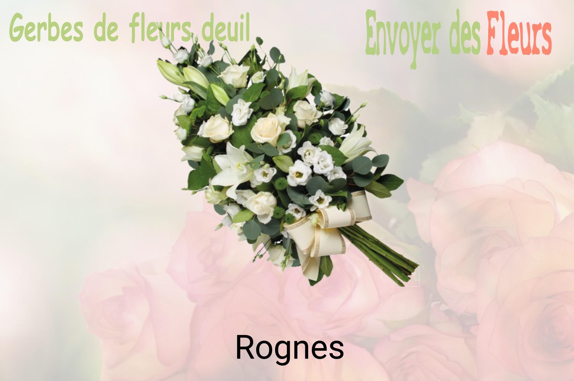 Gerbe de fleurs de deuil livrée à Rognes